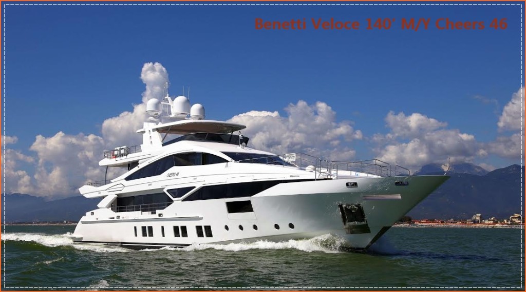 BENETTI Veloce 140’ MY Cheers 46 Yachting Pleasure