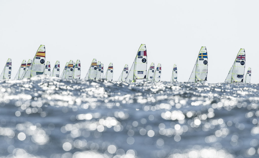 The Volvo 49er 49fx Nacra17 European Championship. Portland. Weymouth. UKPhoto credit Lloyd Images