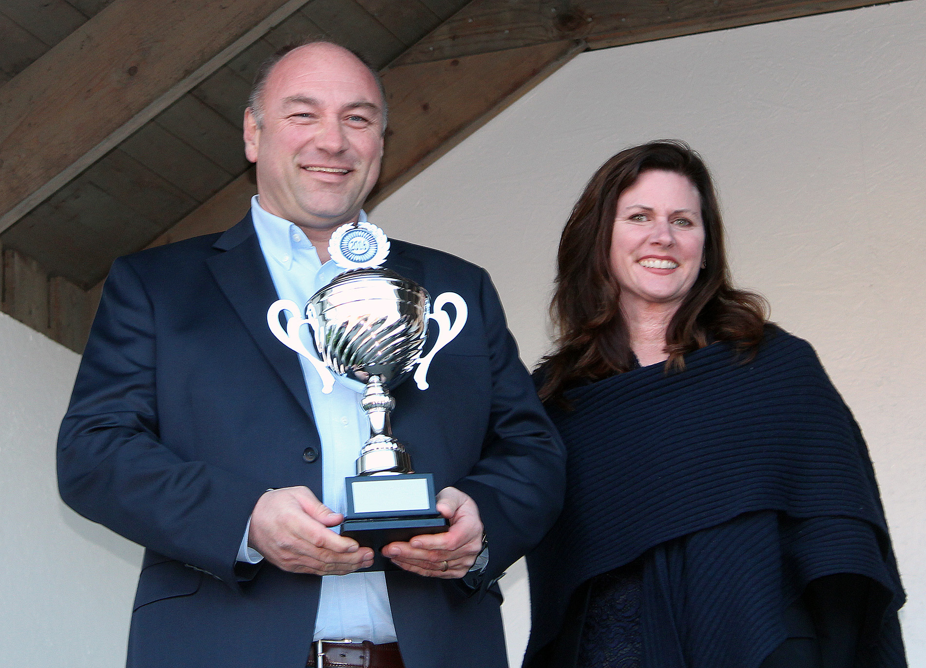 Magnus Rassy and Mellie Rassy are awarded Orust Citizens of the year 2016