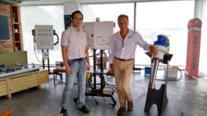 From the left Bomar Chen (Ninety Nine) and Alessandro Gallifuoco (CMC Marine).