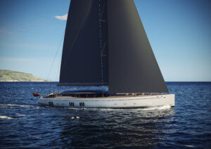Oyster 36M - Exterior profile under sail